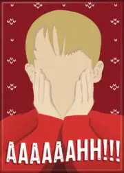 KEVIN AAAAAAHH!!!! HOME ALONE MAGNET 2.5” X 3.5” NEW
