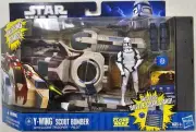 SEALED Star Wars Clone Wars Y Wing Scout Bomber W/ Clone Trooper Pilot Rare!