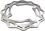 BWPEXZ Compatible With CR125 CR250 CRF250R CRF250X CRF450R CRF450RX Motorcycle Front 270mm Rear 240mm Brake Disc Rotor, With Adapter Bracket(Rear 240mm-V4)