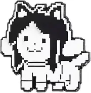[Pinstant] Temmie Tem Shop Waterfall Village Undertale Sans Papyrus Indie Video Game 1.1" Enamel Pin Badge, 1.1 Inches, Enamel, enamel