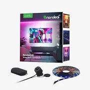 [Nanoleaf] 4D Screen Mirror Kit + Lightstrip Kit for TVs and Screens up to 85 Inches / 215 cm - Connected RGBW LED Strip + Camera, Thread & WiFi, Compatible with Amazon Alexa Google Home Apple