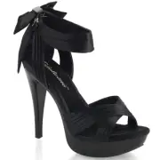 COCKTAIL-568 Platform Criss Cross Pleated Straps Close Back Sandal