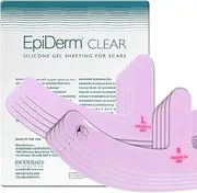 Epi-Derm Mastopexy-Left/Right, (5 Pair) (Clear) Silicone Scar Sheets from Biodermis