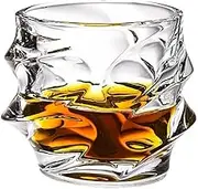 Whiskey Glasses, Storm Japanese Crystal Wine Glass Clear Wine Glasses Heavy Crystal Bar Glassware for Scotch Bourbon Rum Gin Water Cocktail, Gifts for Men