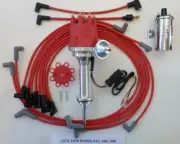 small cap DODGE 1973-78 440 RED HEI Distributor + Spark Plug Wires + 45k Coil