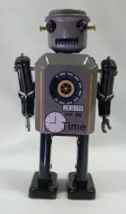 Mr & Mrs Tin Tin Mini Robot Tin Toy MMT102D Japan Import New