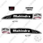 Fits Mahindra 3616 Kit Tractor Reproduction Equipment Decals - Chrome Vinyl!