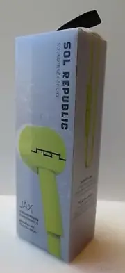 Brand New Sol Republic JAX (1-Button) i2 In-Ear Headphones (Lemon Lime)