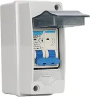 DC Miniature Circuit Breaker, 2 Pole 63Amp Isolator PV Solar Disconnect Switch with IP65 Waterproof Cover Overvoltage Circuit Isolator for Solar Panels Grid System