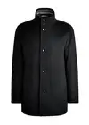 Hugo Boss Coxtan Wool-Cashmere Blend Coat in Black, 40R $745