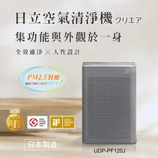 【HITACHI 日立】日本製原裝空氣清淨機(UDP-PF120J)