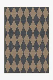 185' x 275' | Machine Washable Runner Rug | Kid & Pet Friendly | Indoor Rug | Palazzo Soft Navy Re-Jute Rug | Ruggable