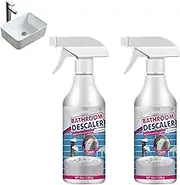 Stubborn Stains Cleaner,Bathroom Descaler,Jetted Bathtub Cleaner,Powerful Descaling Cleaning,60ml Limescale Cleaner, Bubble Cleaner Foam Spray for Toilet Bath Shower Glass (2Pcs)