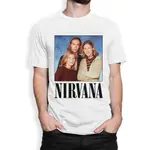 風格純棉 NIRVANA KURT COBAIN THE HANSON BROTHERS 印花 90 年代音樂卷復古著名