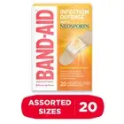 Band-Aid Brand Bandages with Neosporin Antibiotic Assorted Sizes 20ct (6 Pack)