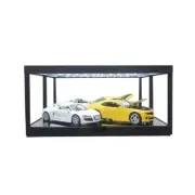 Kings Creation 1:18 Scale Black LED Display Case Collectibles Showcase