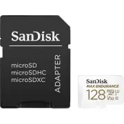 SanDisk MAX ENDURANCE 128GB microSD R100 W40 Memory Card + Adapter