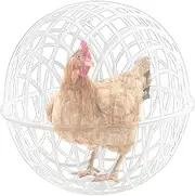 Chicken Cage - Portable Round Chicken Coop for Outdoor Use, Safe Feeding Feeding Chicks, Rabbits, Ducks and Pigeons | Improved Durability Mobile Patio, Pets