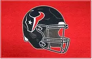 FANMATS 5736 Houston Texans Starter Mat Accent Rug - 19in. x 30in. | Sports Fan Home Decor Rug and Tailgating Mat - Texans Helmet Logo, Red
