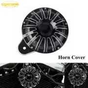 Black&Chrome Motorcycle Horn Speaker Cover For Harley Sportster Big Twin 1991-17