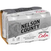 Nelson County Zero Sugar Bourbon & Cola 375ml x6 Pack