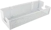 Under Desk Cable Management Tray, 13.4in Desk Wire Management with Clamp, No Drill Cable Management Under Desk, Metal Mesh Desk Cord Organizer for Office Home