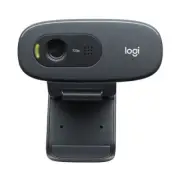 Logitech C270 3MP HD Webcam 720p/30fps Light Correction Noise Reduction Mic
