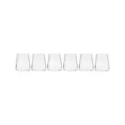 6pc Krosno Avant Garde 430ml Glass Tumbler Set Wine/Juice Party Drinkware Clear