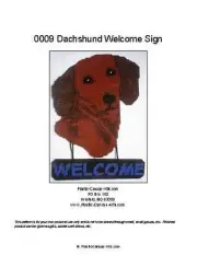 Dachshund Dog Welcome Sign- Plastic Canvas Pattern or Kit