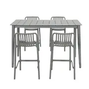 Kai Bar Table with 4 Kai Bar Stools Package