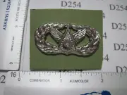 USAF Air Force Bright Silver Basic CIVIL ENGINEERING Badge pin Regular size new