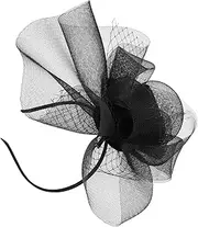 [IWOWHERO] Tea Party to Wedding Stylish Mesh Plume Fascinator Hair Clip Women's Elegant Headband Accessory