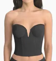 NWT! Dominique Women's Sz 42C Valerie V Wire Backless Strapless Bridal Bra 6390