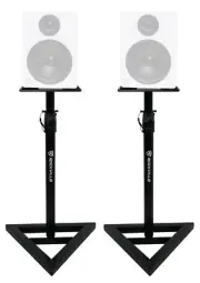 (2) Rockville Adjustable Studio Monitor Speaker Stands For Rockville DPM5W