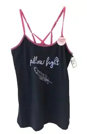 Spree Intimates Sleepwear Cami Top Pajama NWT Medium M Pillow Fight Feather Pink