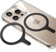 ESR for MagSafe Ring, 2-Pack Magnetic Ring, Universal MagSafe Sticker Conversion Kit for iPhone 16/16e/15/14/13/12/11/X/8 Series, Samsung Galaxy S24/S23/S22/S21 and More, MagSafe Accessories, Black