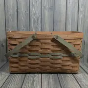 Longaberger 2009 Go Green Large Market Basket Swing Double Handle USA Organize