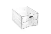 Stackable Organiser 2 Drawer Kitchen Office Multipurpose Storage Container Box