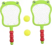 INOOMP Tennis Rackets Set for Boys and Girls 2 Rackets Balls Plastic Indoor-Outdoor Develop Motor Skills