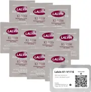 Lalvin Wine Yeast 10 Pack Make Wine Cider Mead Kombucha At Home 5 g Sachets Sacc