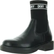 DKNY Womens Black Padded Insole Chelsea Boots 6 Medium (B,M) BHFO 4654