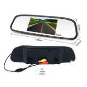 Car Rear View Backup Camera NightVision 5In Lcd Mirror Dash Cam Monitor Wireless (for: Porsche)