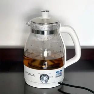 HYUNDAI 煮茶器家用全自動蒸汽煮茶壺黑茶蒸茶器小型辦公室玻璃