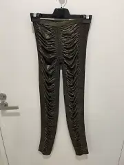sass and bide Baby Doll Dreamer Gold Leggings size XS BNWT