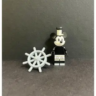 LEGO 樂高 人偶包 迪士尼 蒸汽船 黑白 米奇
