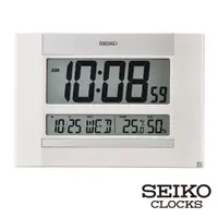 在飛比找momo購物網優惠-【SEIKO 精工】溫溼度顯示-座掛兩用電子鐘(SEIKO、