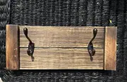 Handmade Coat Rack Made From Reclaimed Torched Wood. Custom. Sealed. Pallet.