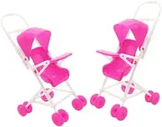 Simulated Stroller Play Game Stroller Compact Toy Baby Doll Accessories