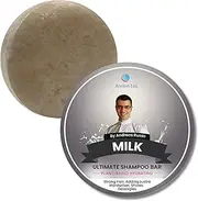 Milk Solid Shampoo Bar Soap - Natural Shampoo Bar and conditioner Moisturizing for Normal Curly Dry & Damaged Hair, Nourishment, Prevents Spilt Ends With Plant Based Hydrating SLS Free Shampoo Bar (Milk)