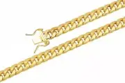 10k Yellow Gold 5.5mm Miami Cuban Link Chain Necklace Men's Women Sz 30" Hollow
